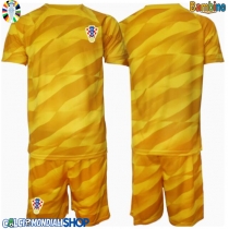 Maglie da calcio Croazia Portiere Prima Maglia Bambino Europei 2024 Manica Corta (+ Pantaloni corti)